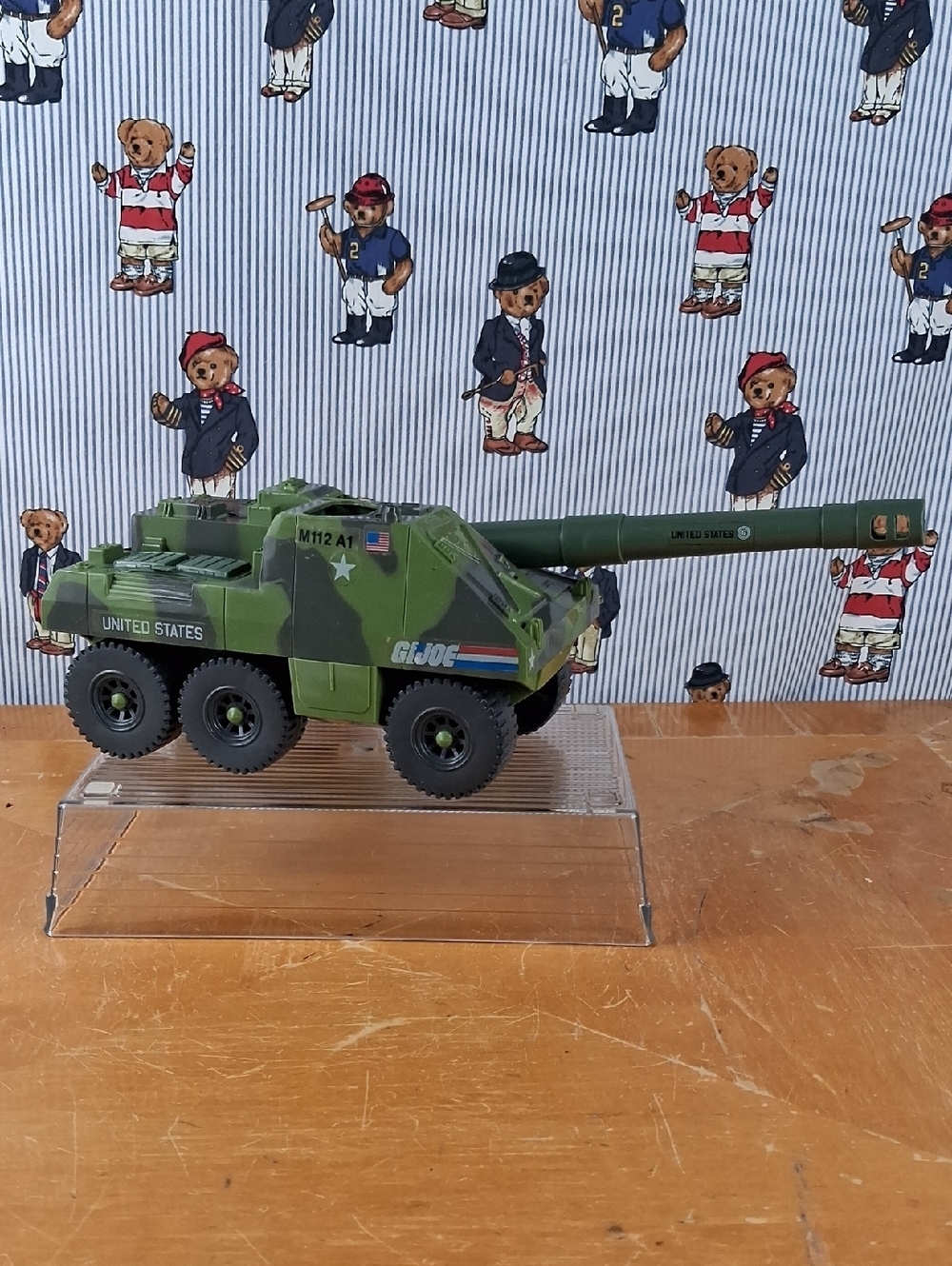 Vintage 1994 Hasbro GI.JOE Slugger Tank Green Camo Vehicle Toy Imcoplete